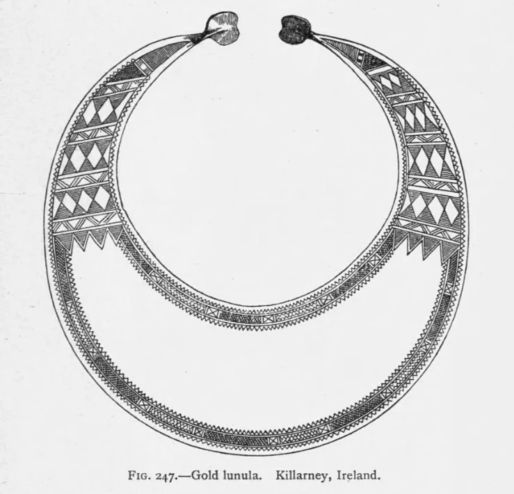 Gold lunula, Ireland — direct archive visual. Shown from the cited image source.