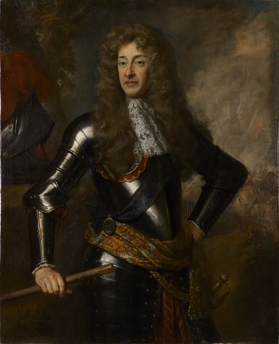 De slag aan de Boyne, Rijksmuseum — direct archive visual. Event-specific signed card derived from the cited source.