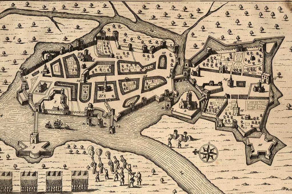Siege of Limerick 1690 — siege-specific historical visual for the first Limerick siege, replacing the later Treaty Stone reuse.