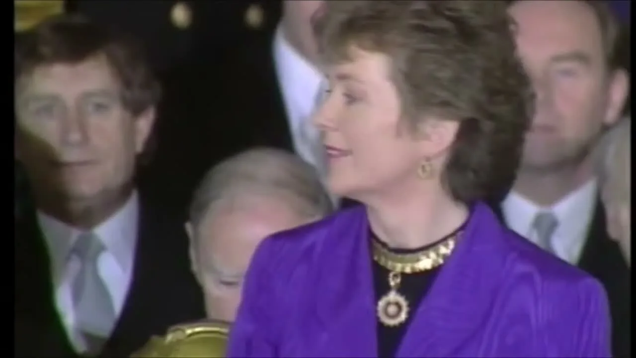 Inauguration of President Mary Robinson, 1990.webm — direct archive visual. Shown from the cited image source.