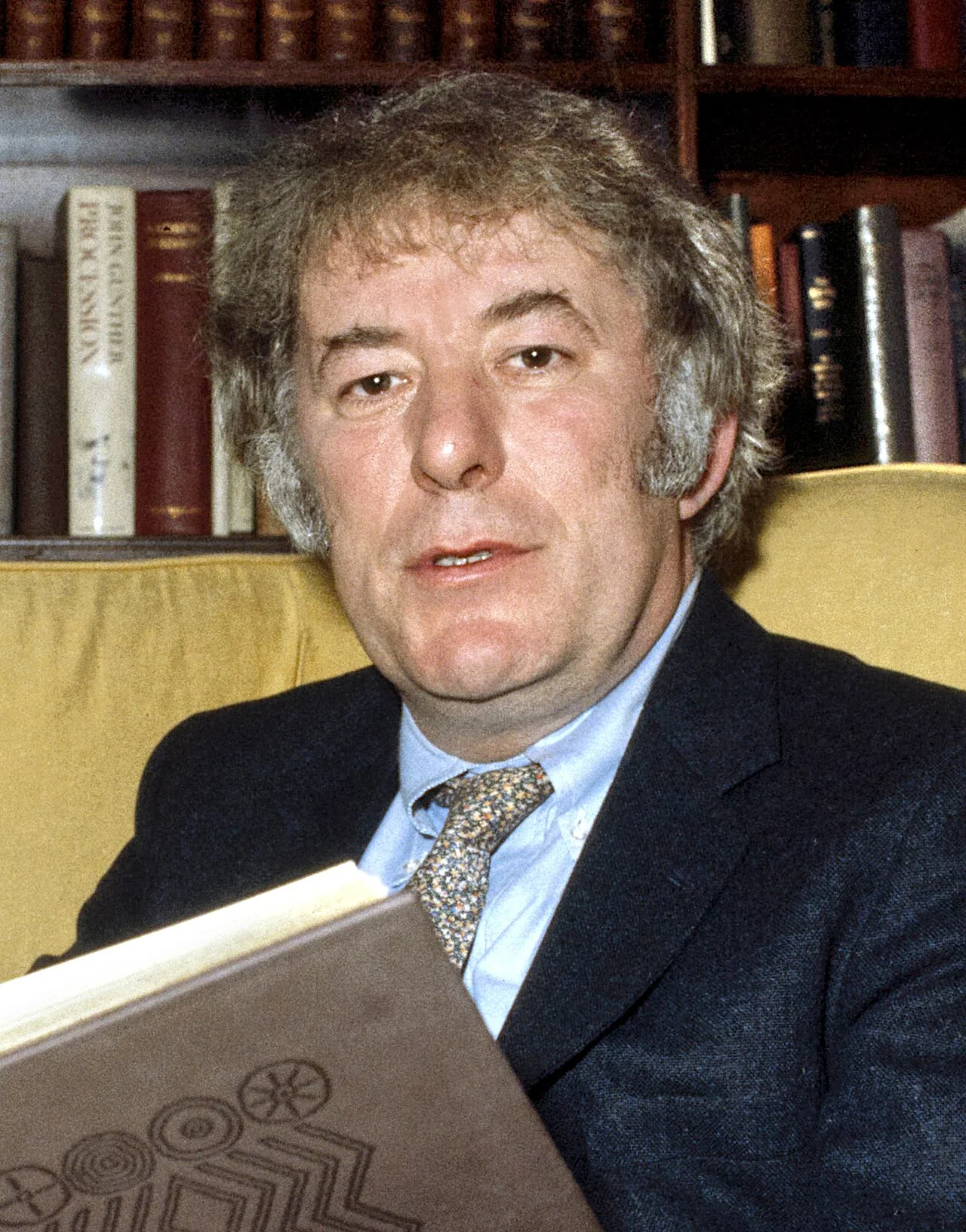 Seamus Heaney, Irish poet, brightened (cropped) — representative context visual. Shown from the cited image source.