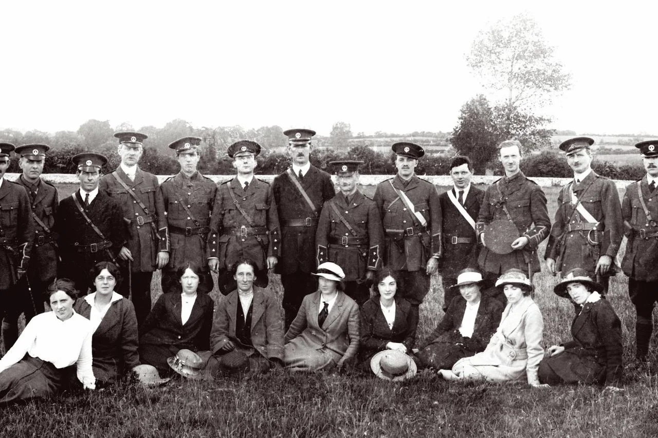 Limerick City Volunteers and Cumann Na mBan at Laffans Field, 1915 — representative context visual. Shown from the cited image source.
