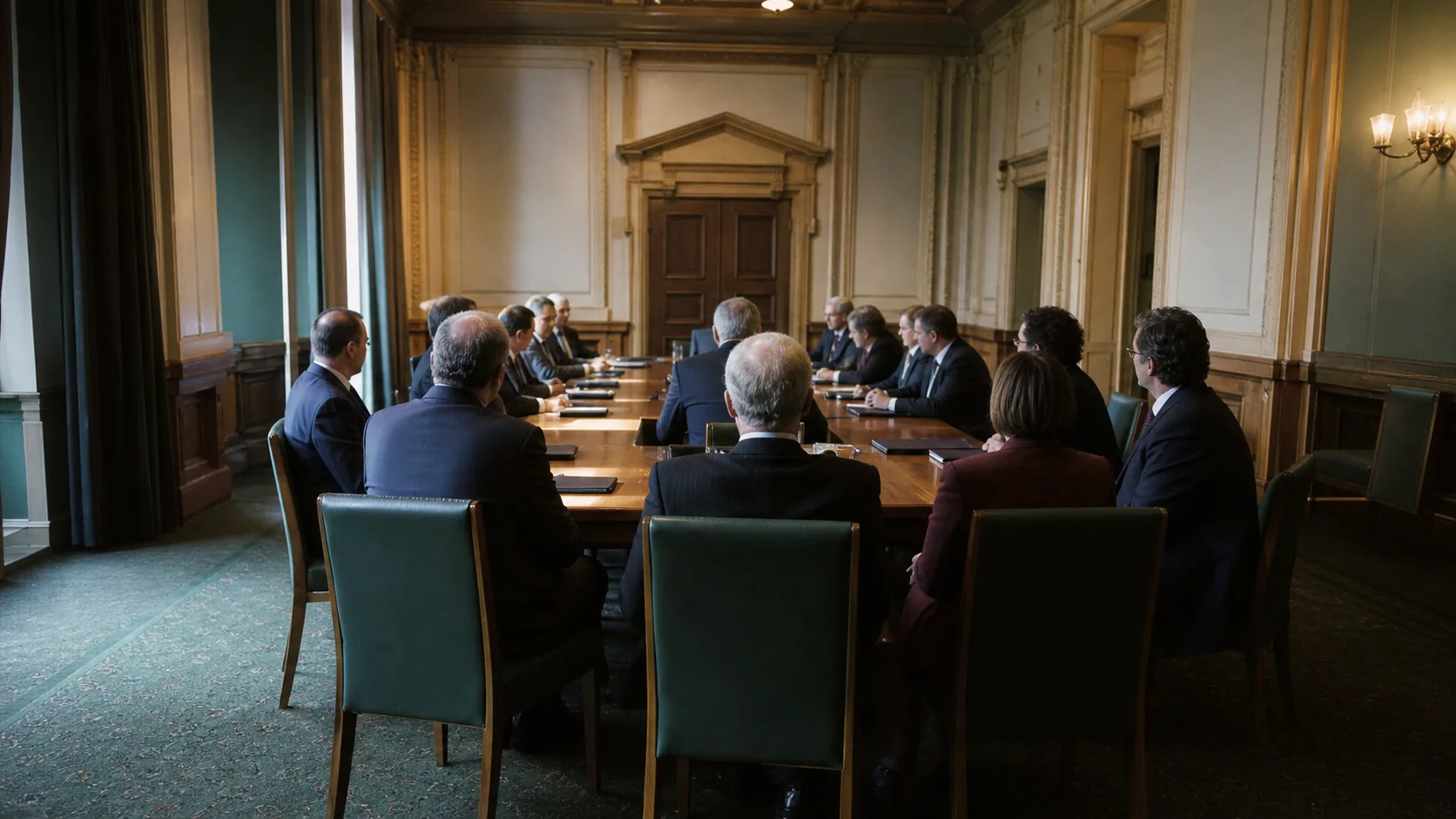 Editorial reconstruction — peace negotiations context, not archival evidence — representative context visual. Shown from the cited image source.